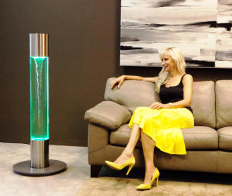 Wasser-Wirbel-Licht-Säule SPIRIT VITALIZER 1200 CC mit spürbaren und nachweisbar positiven energetischen Wirkungen - auch: Wassersäule, Wasserlichtsäule, Lichstäule, Farblichtsäule, Wasserwirbel, Wirbler, Sprudelsäule, Sprudellampe, Farblichtlampe